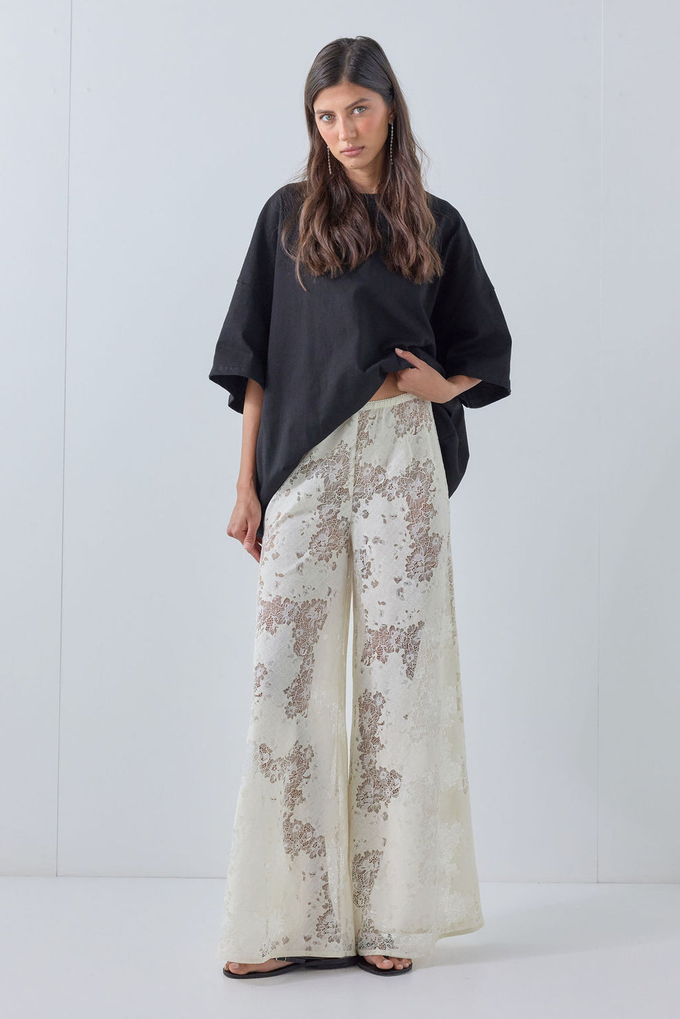 Jordan Lace Pants Cream - size:Aida:AU 6 / US 2