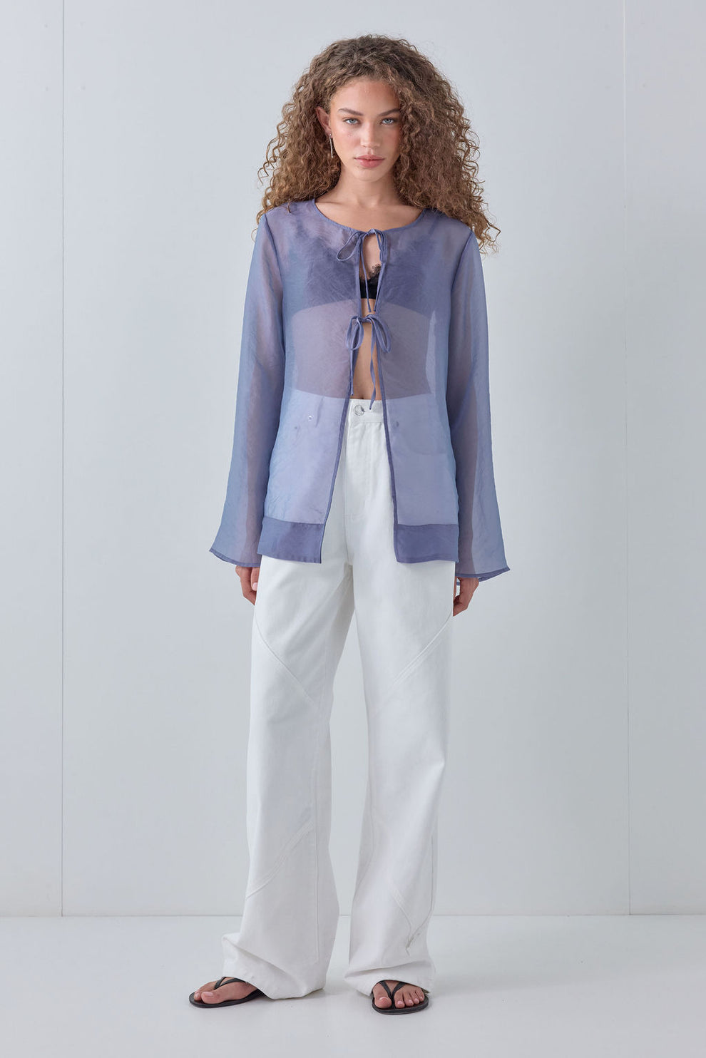 Rosanna Sheer Top Indigo
