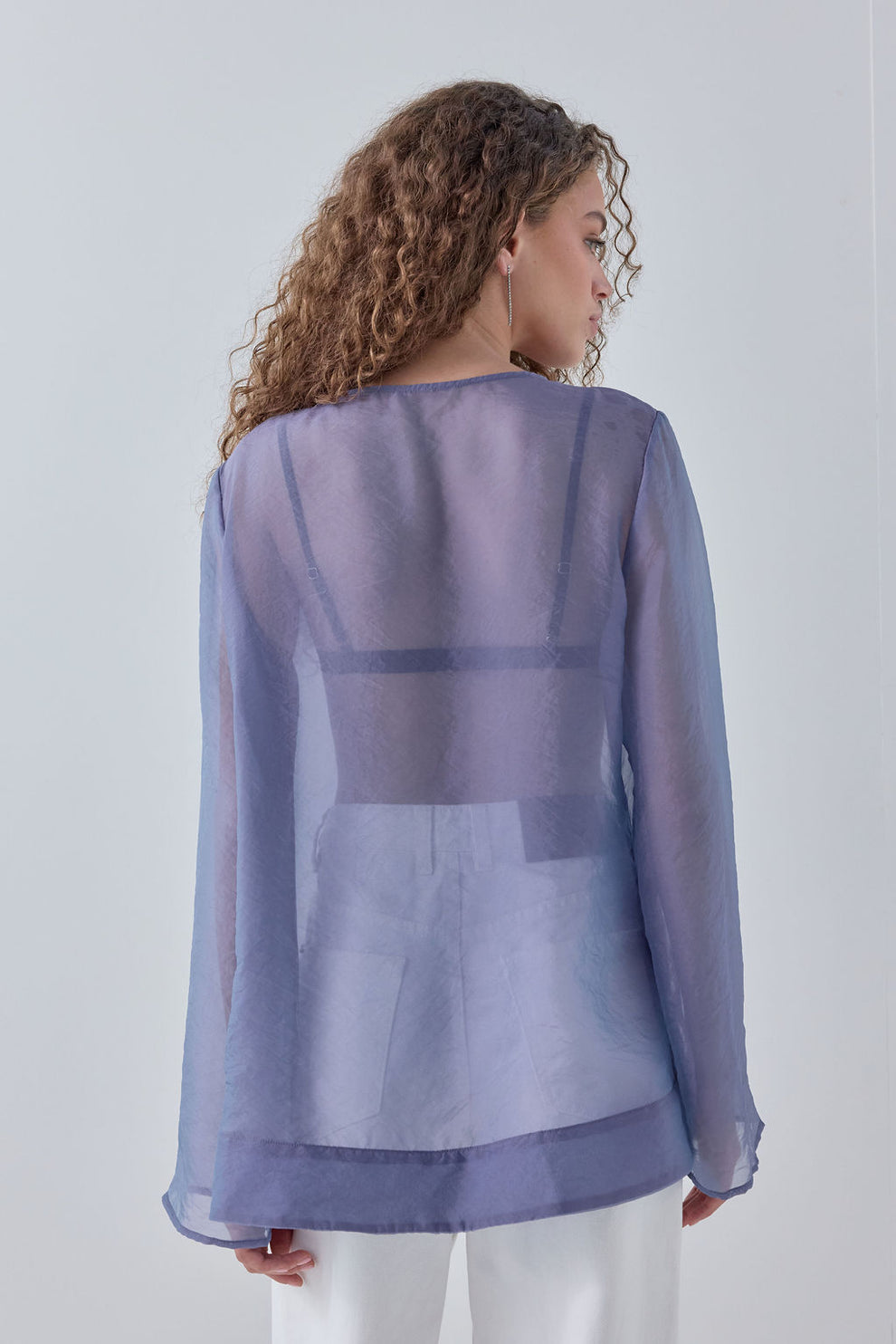 Rosanna Sheer Top Indigo