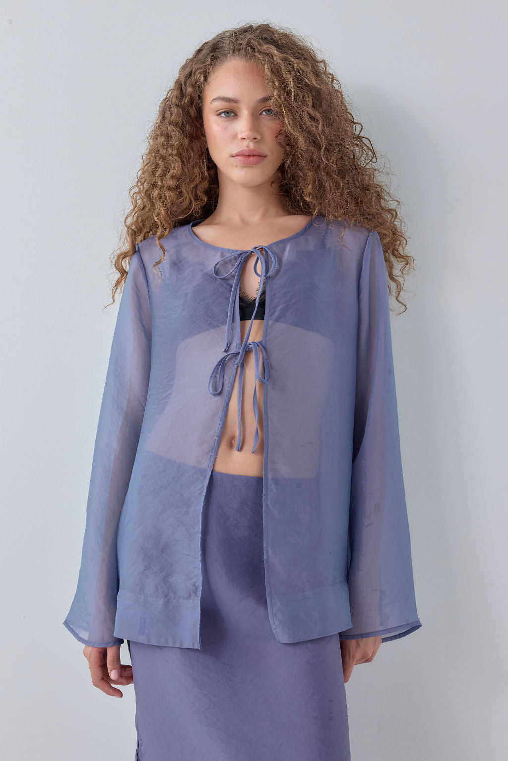 Rosanna Sheer Top Indigo