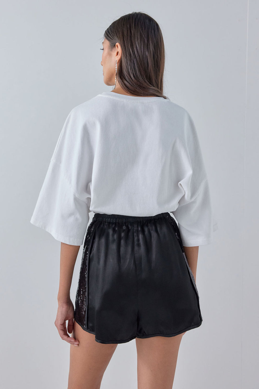 Marcel Sequin Shorts Black