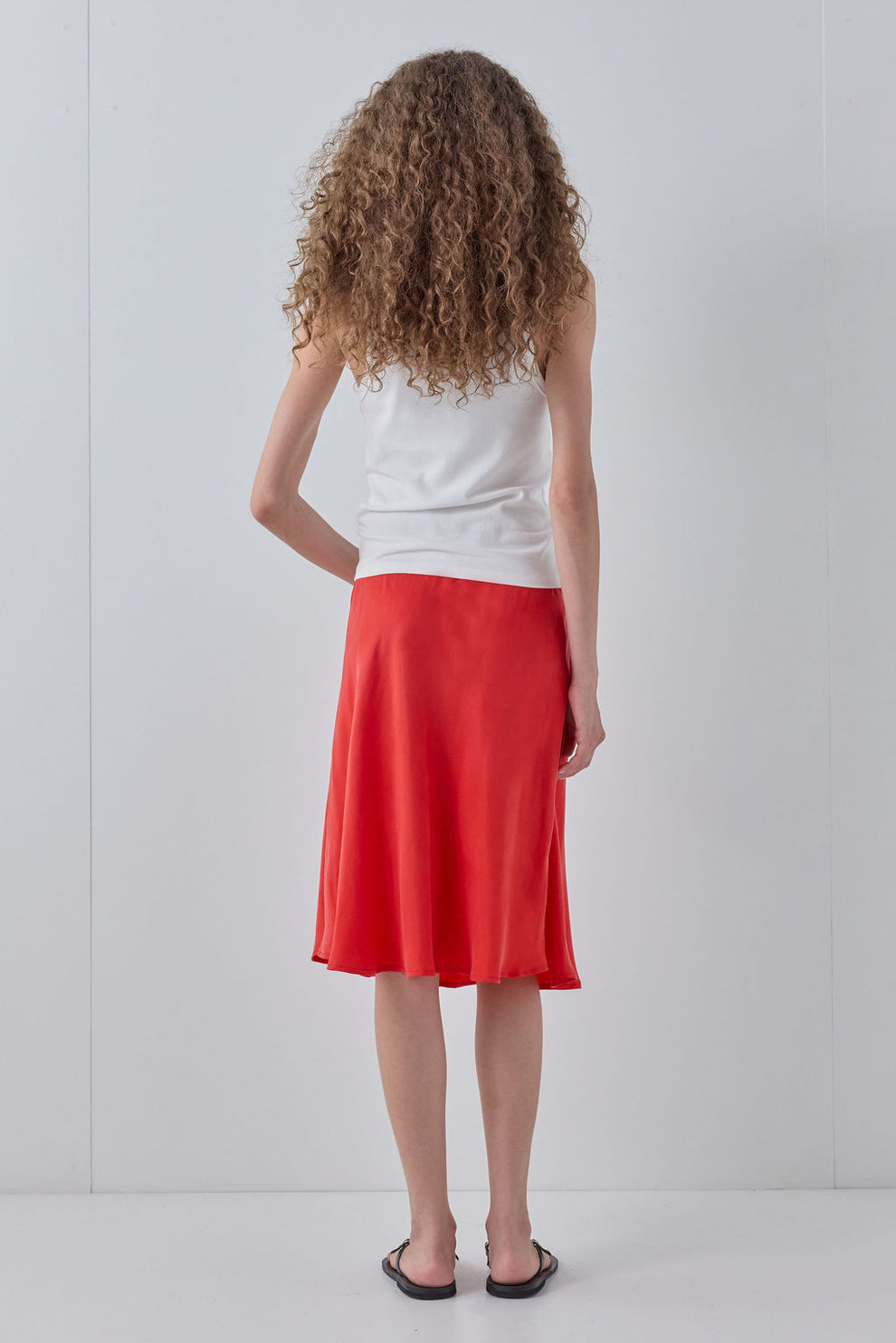 Marcia Midi Skirt Red