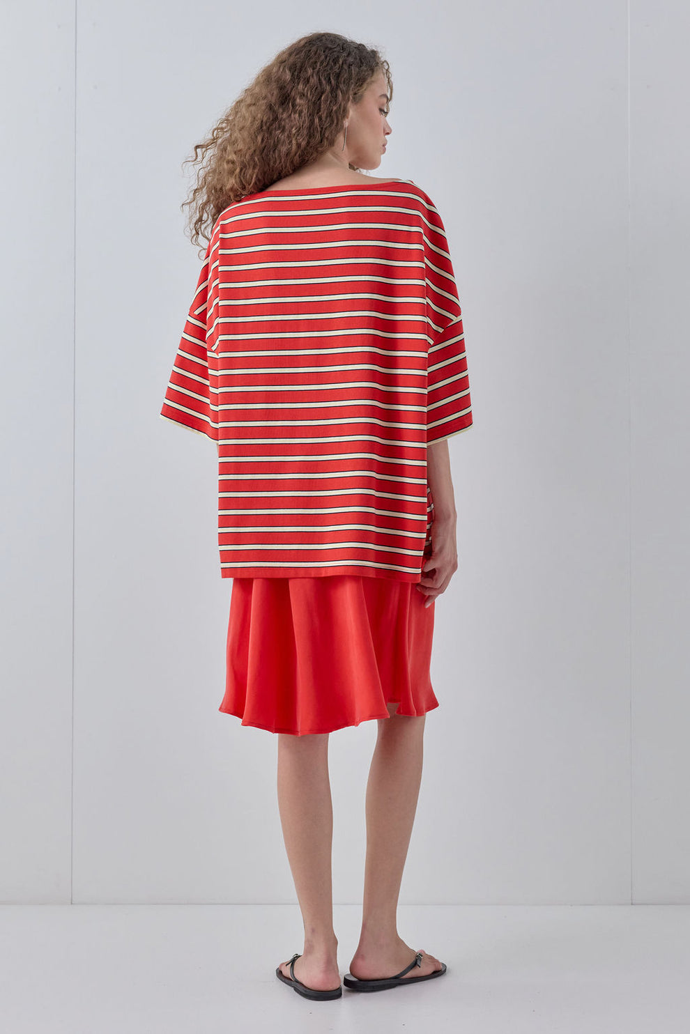 Della Tee Red Stripe 