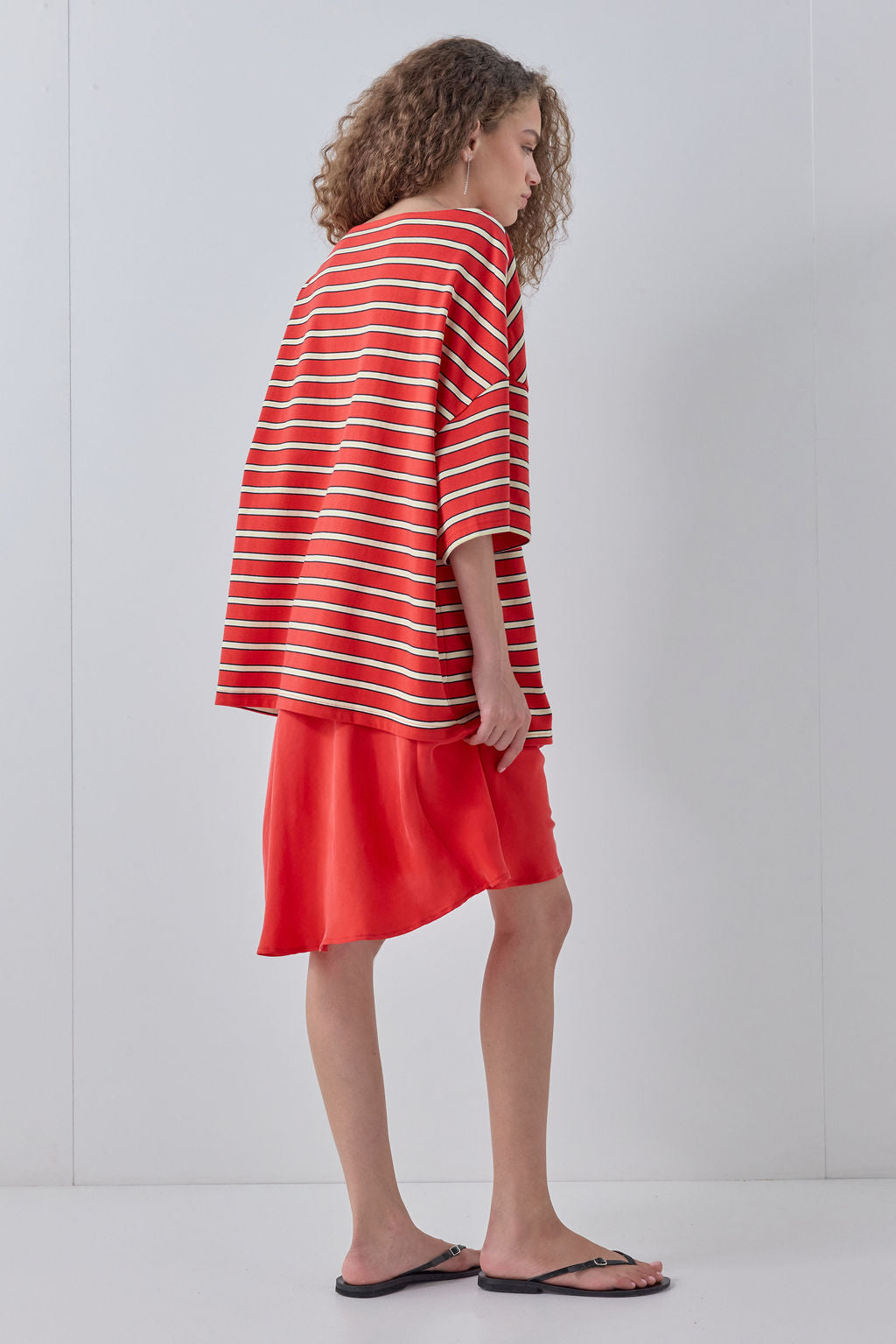 Marcia Midi Skirt Red