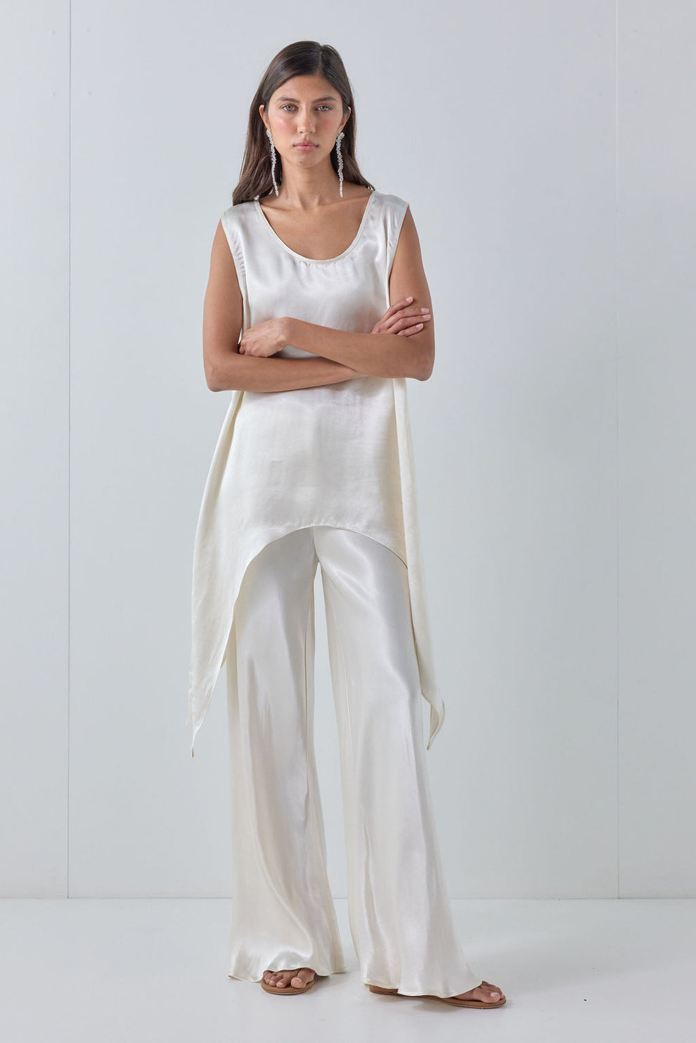 Sable Satin Top Cream