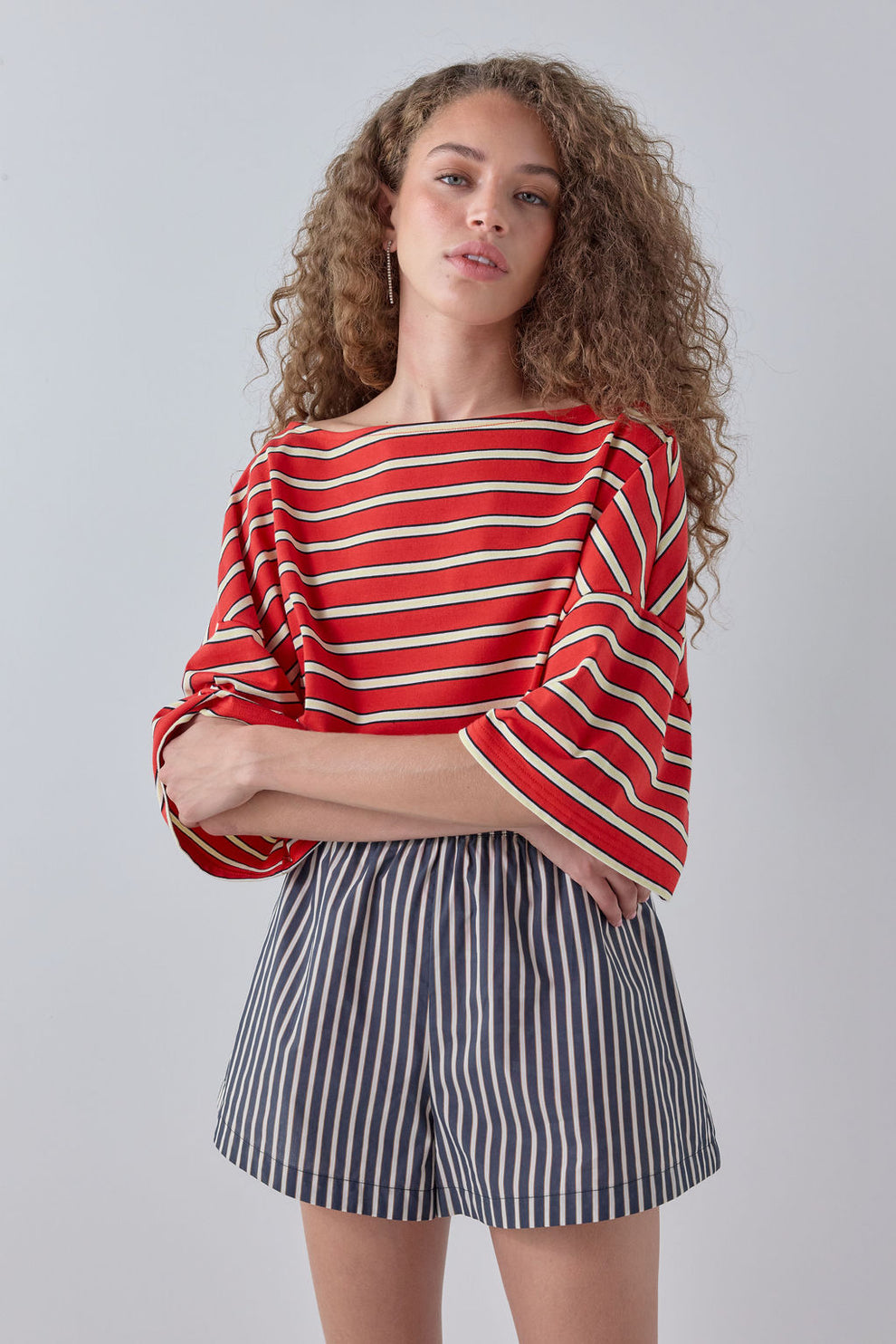Della Tee Red Stripe 