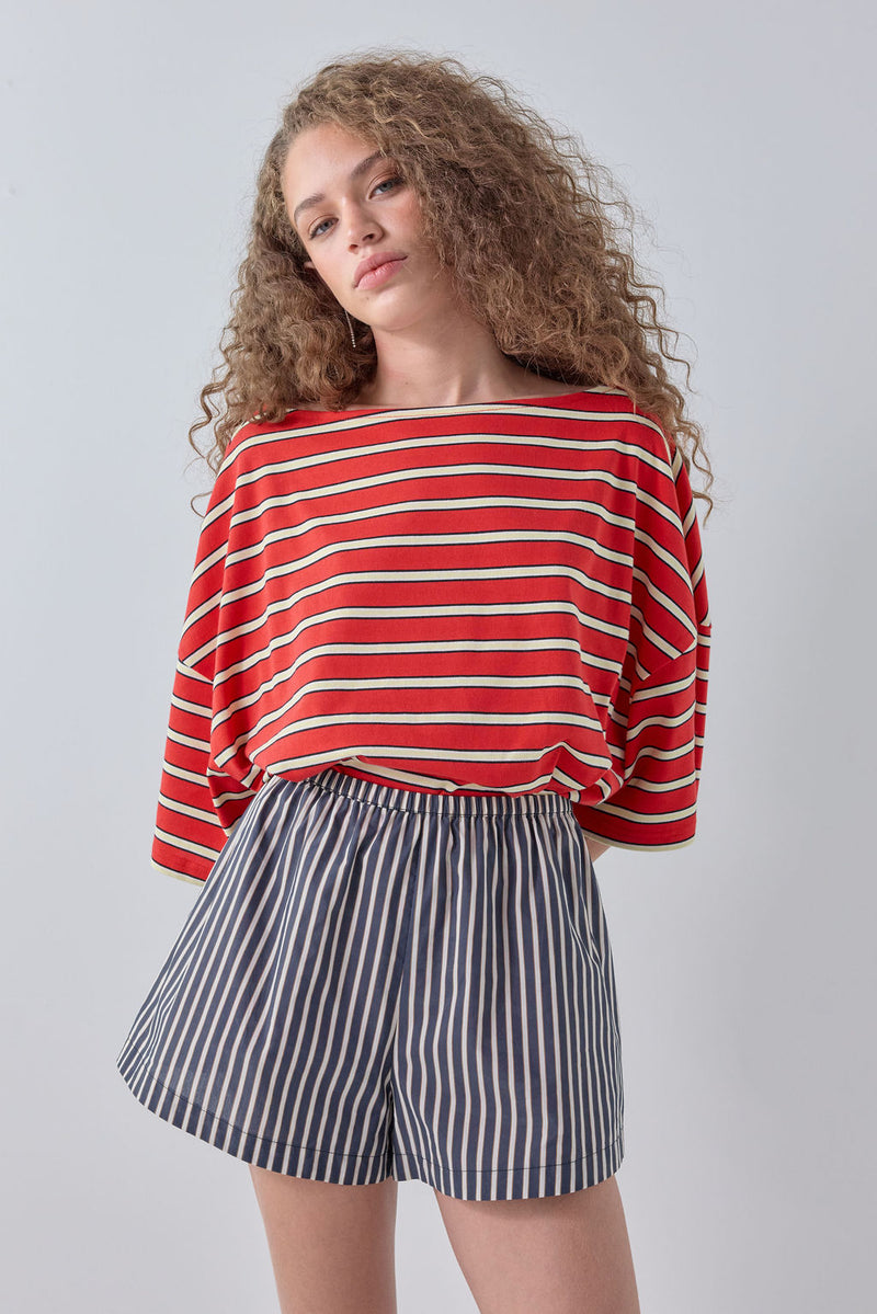 Harlyn Shorts Navy Stripe - size:Maria:AU 6 / US 2