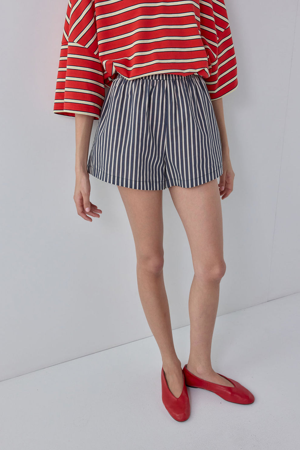Harlyn Shorts Navy Stripe