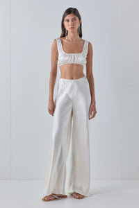 Jordan Satin Pants Cream