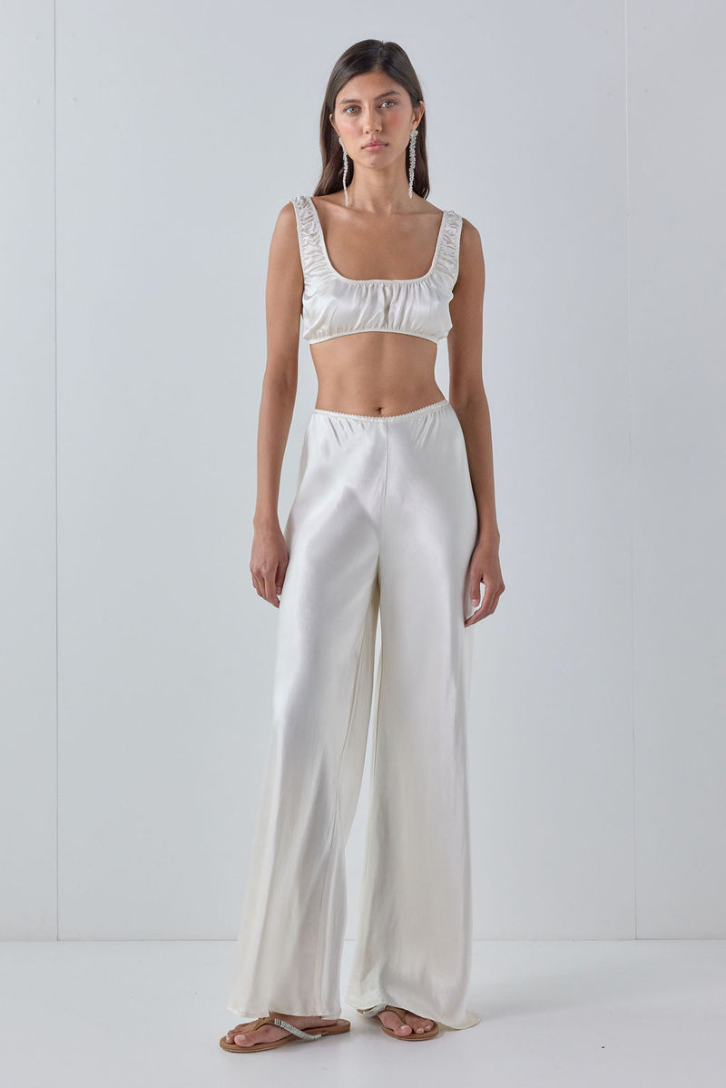Jordan Satin Pants Cream - size:Aida:AU 6 / US 2