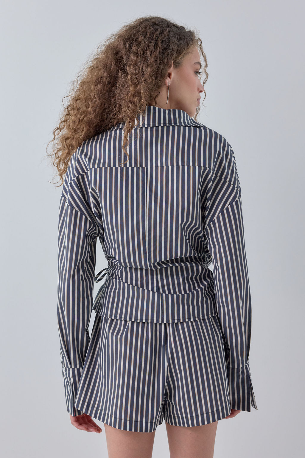 Murphy Shirt Navy Stripe 
