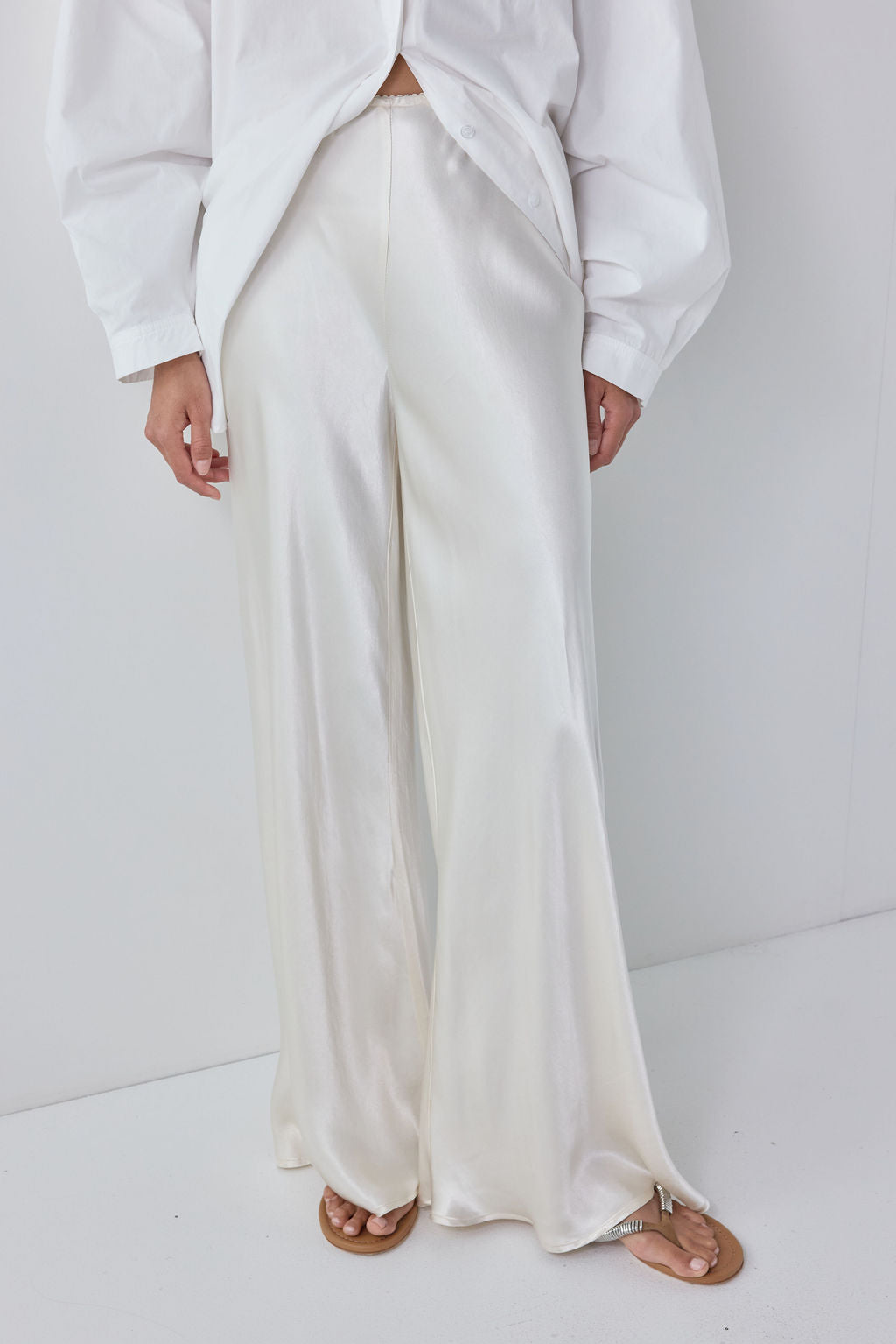 Jordan Satin Pants Cream 