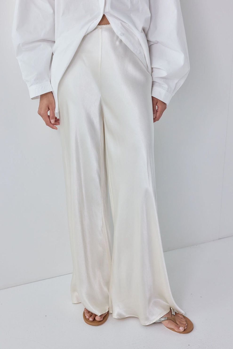 Jordan Satin Pants Cream 
