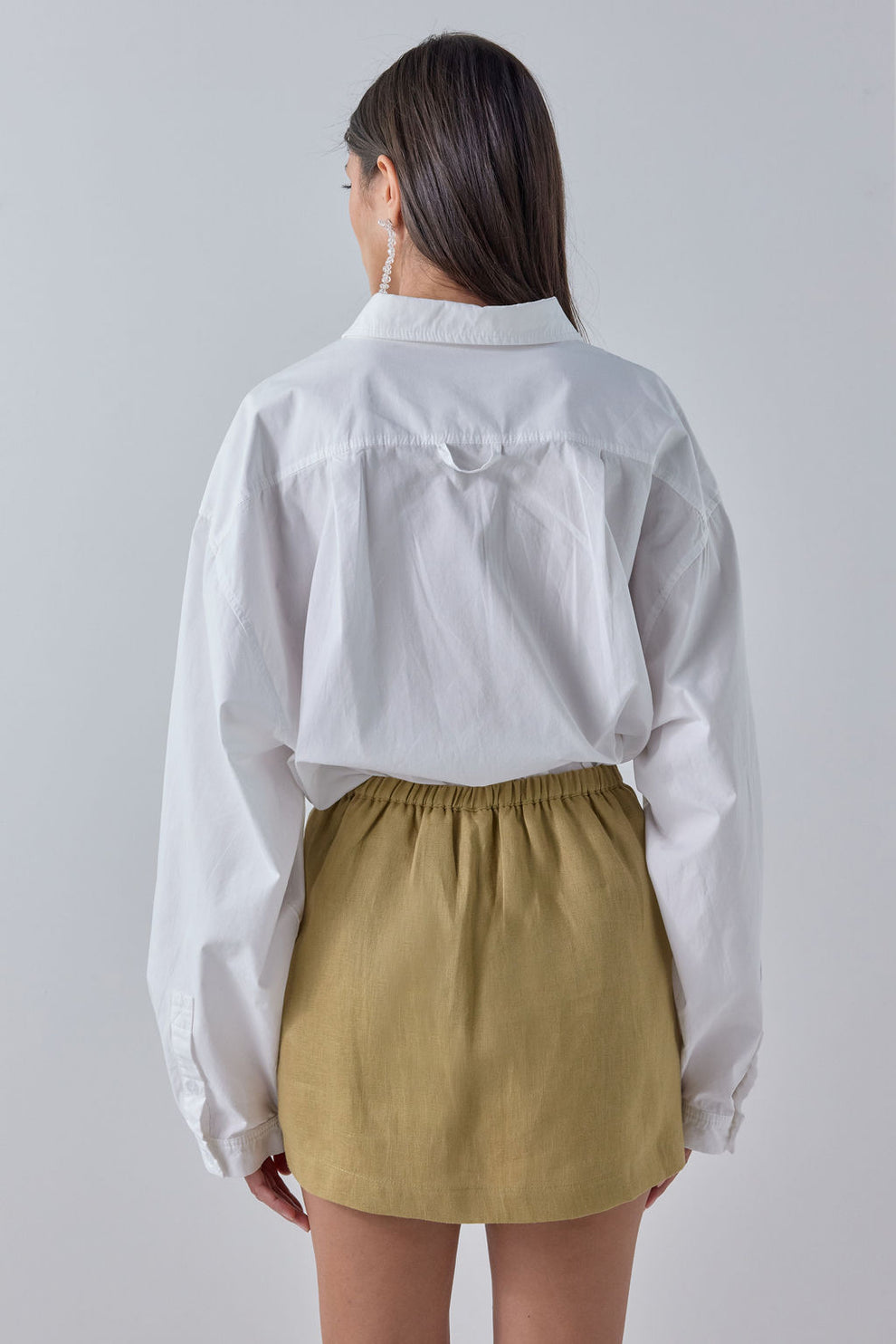 Eli Linen Skort Olive 
