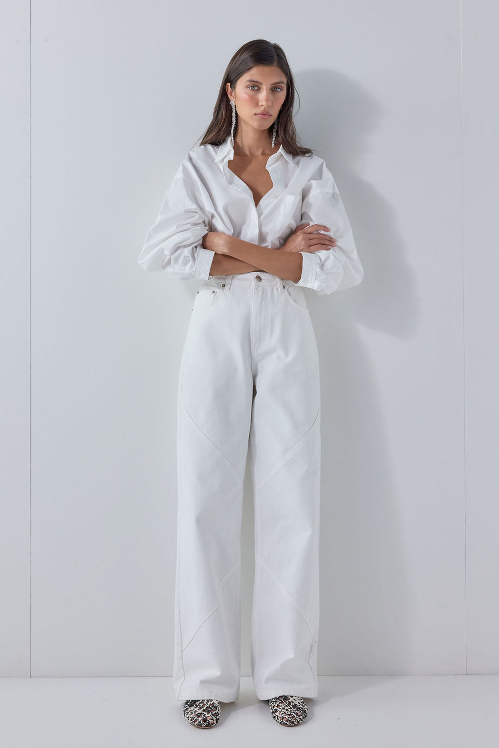 Malone High Rise Denim Jeans White - size:Aida:AU 6 / US 2