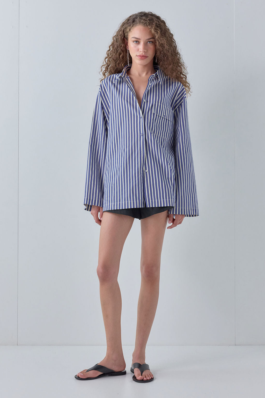 Vale Shirt Cobalt Stripe - size:Maria:AU 6 / US 2