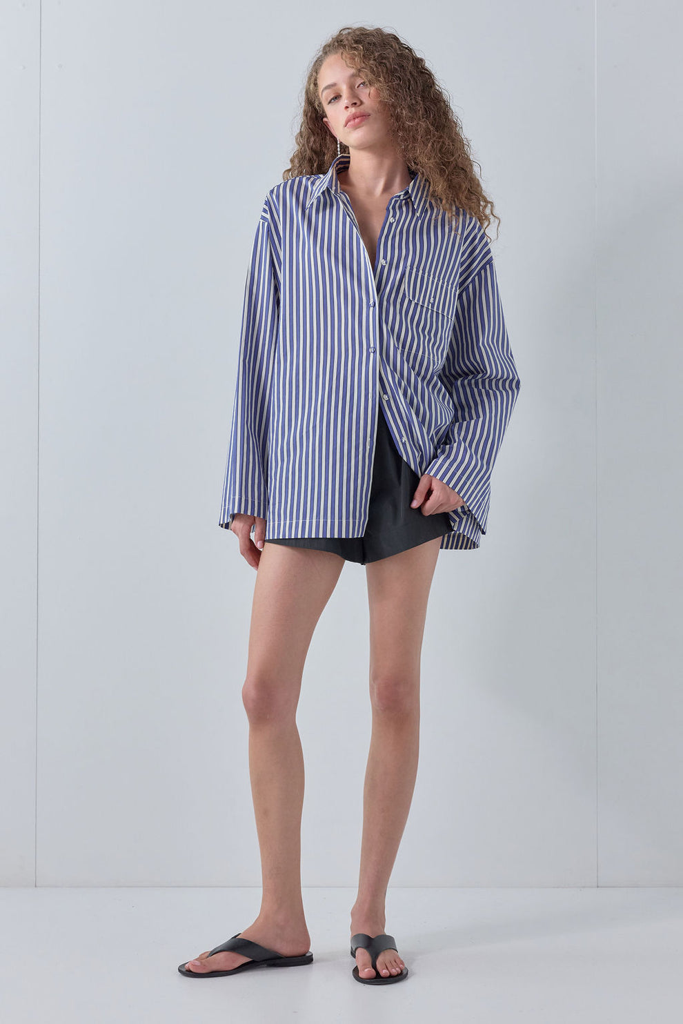 Vale Shirt Cobalt Stripe