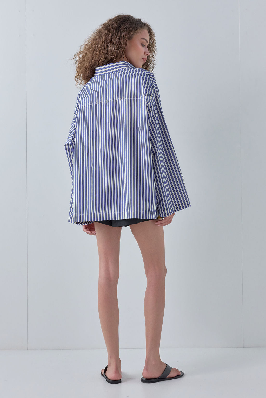 Vale Shirt Cobalt Stripe