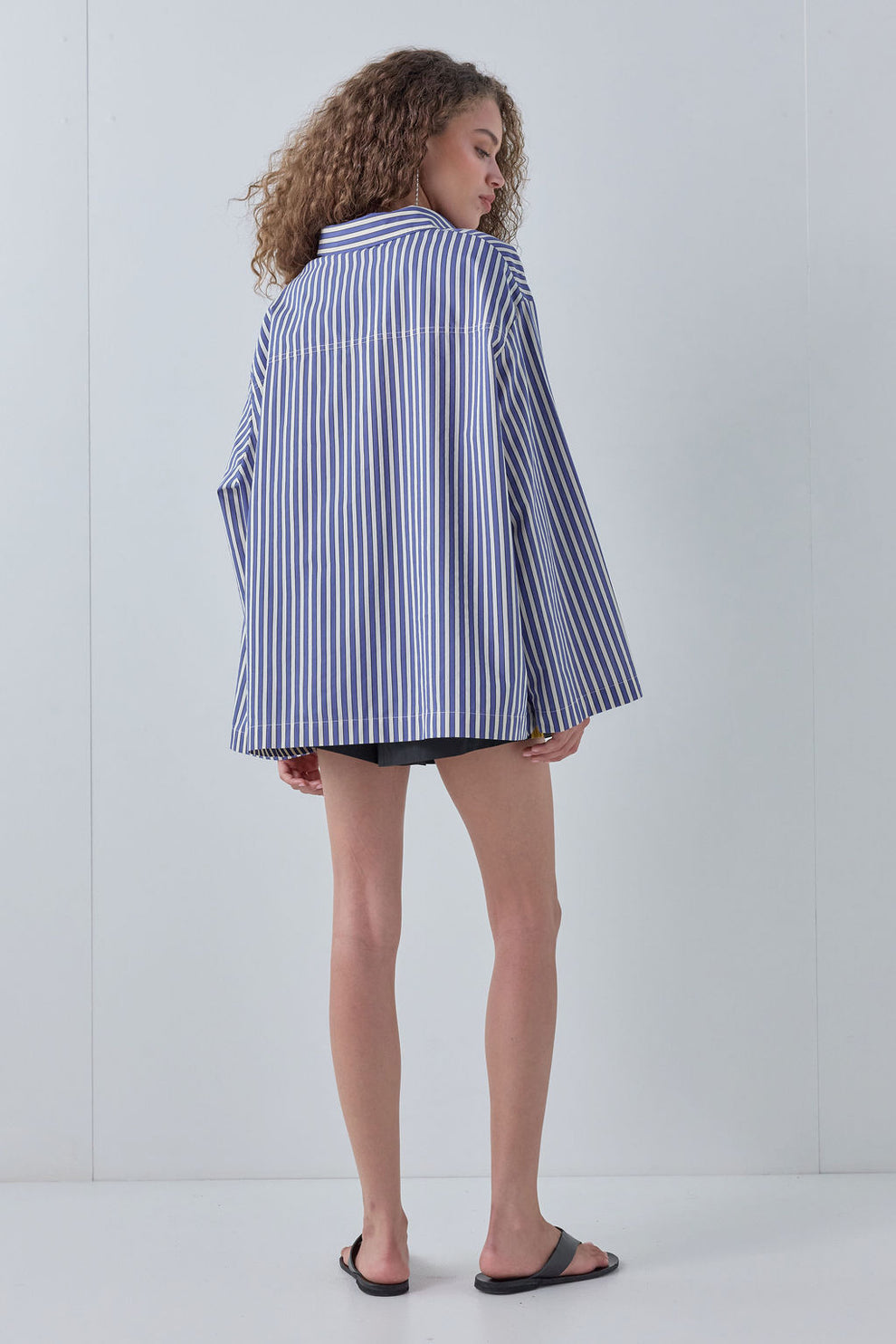 Vale Shirt Cobalt Stripe