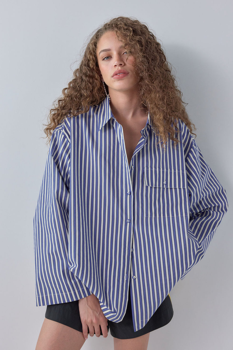 Vale Shirt Cobalt Stripe