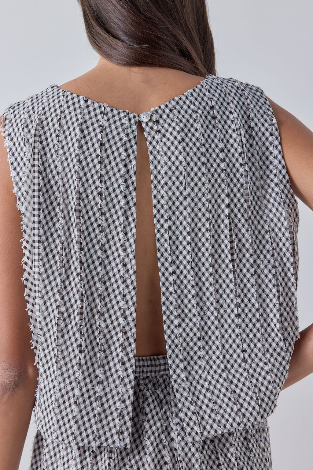 Vivia Top Black Check