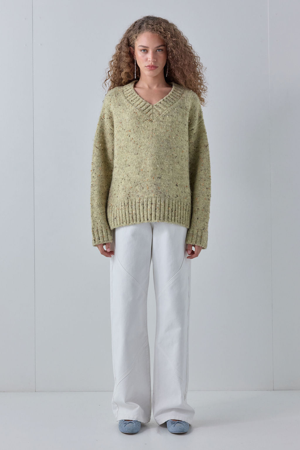Franco Knit Jumper Moss