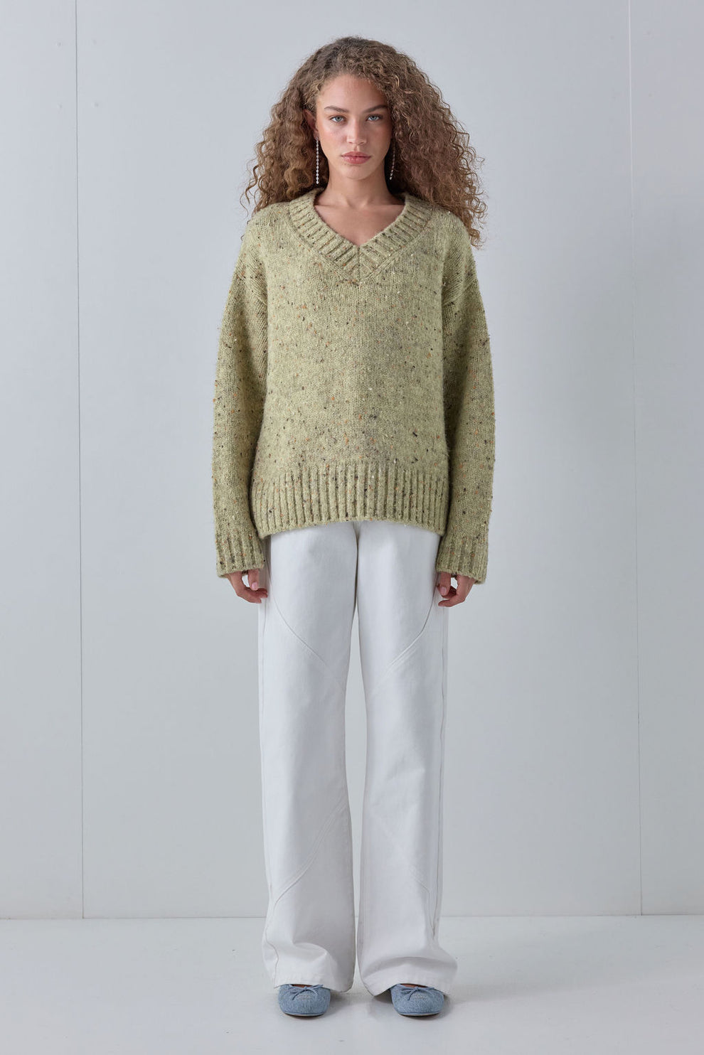 Franco Knit Jumper Moss