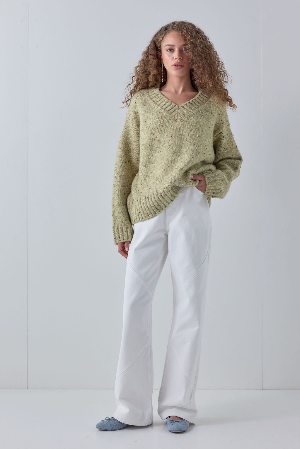 Franco Knit Jumper Moss