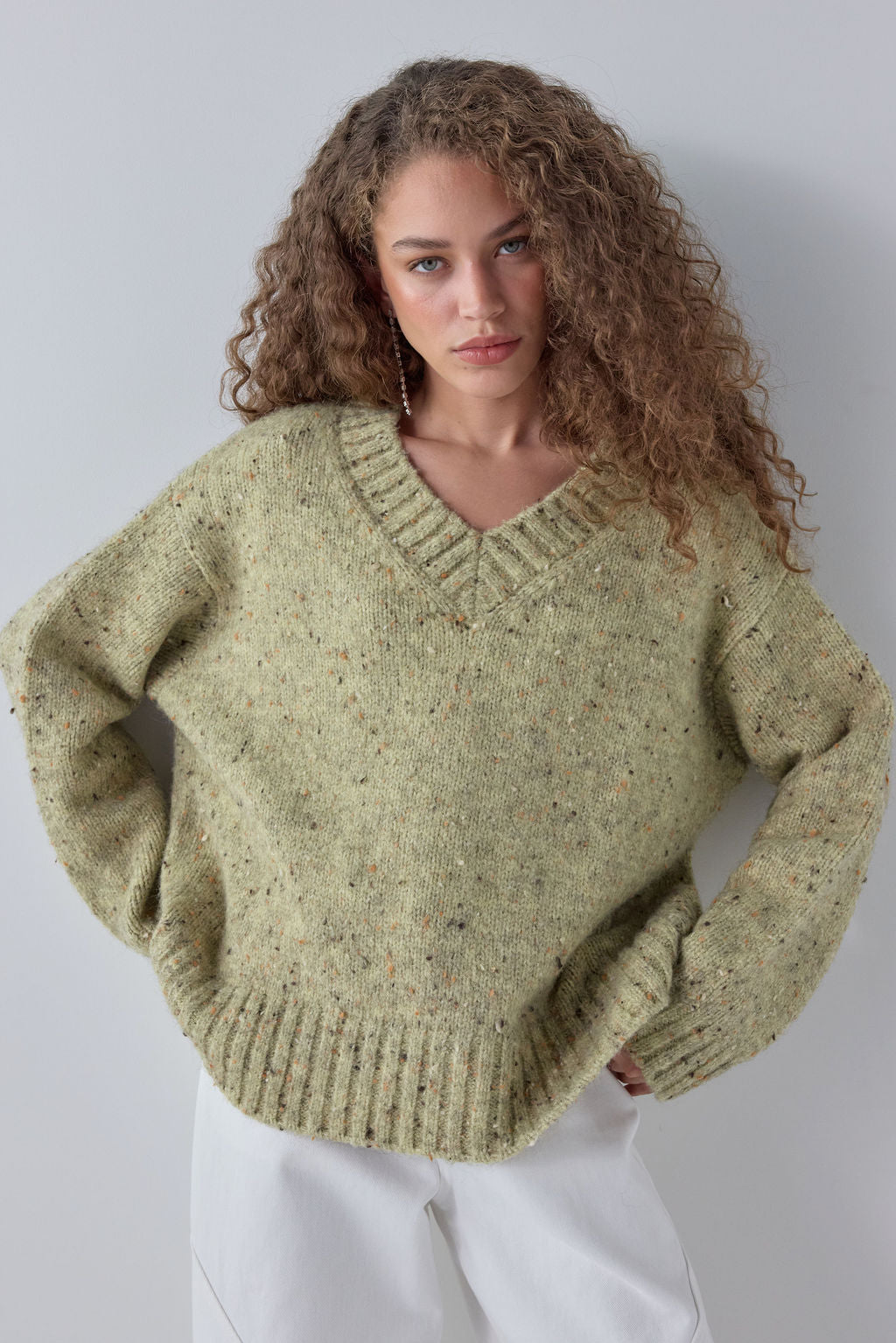 Franco Knit Jumper Moss - size:Maria:AU 6 / US 2