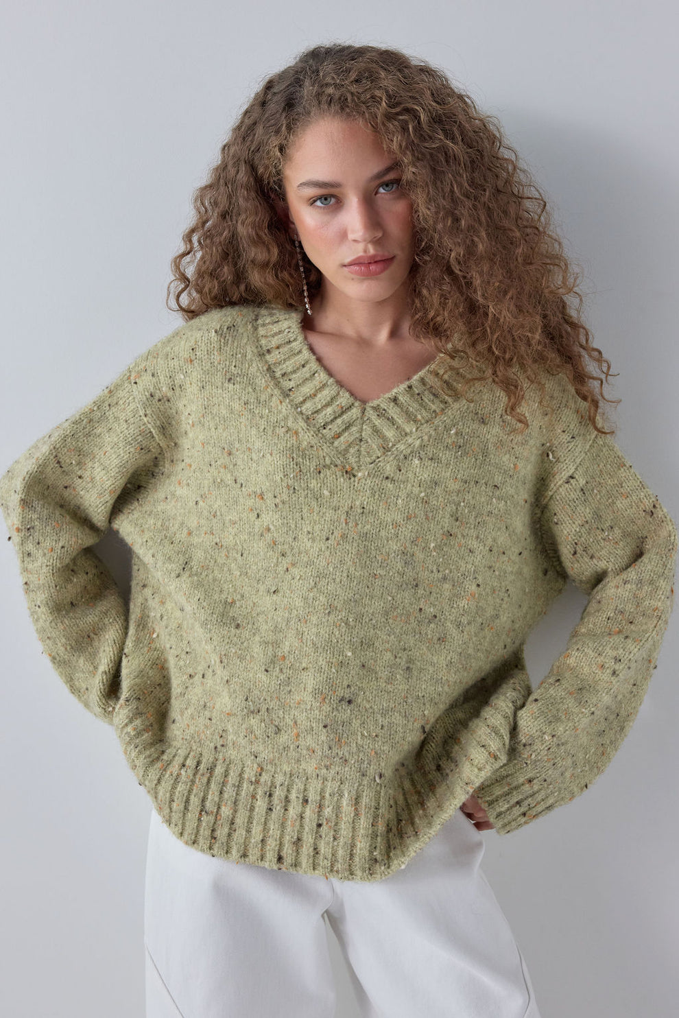 Franco Knit Jumper Moss - size:Maria:AU 6 / US 2