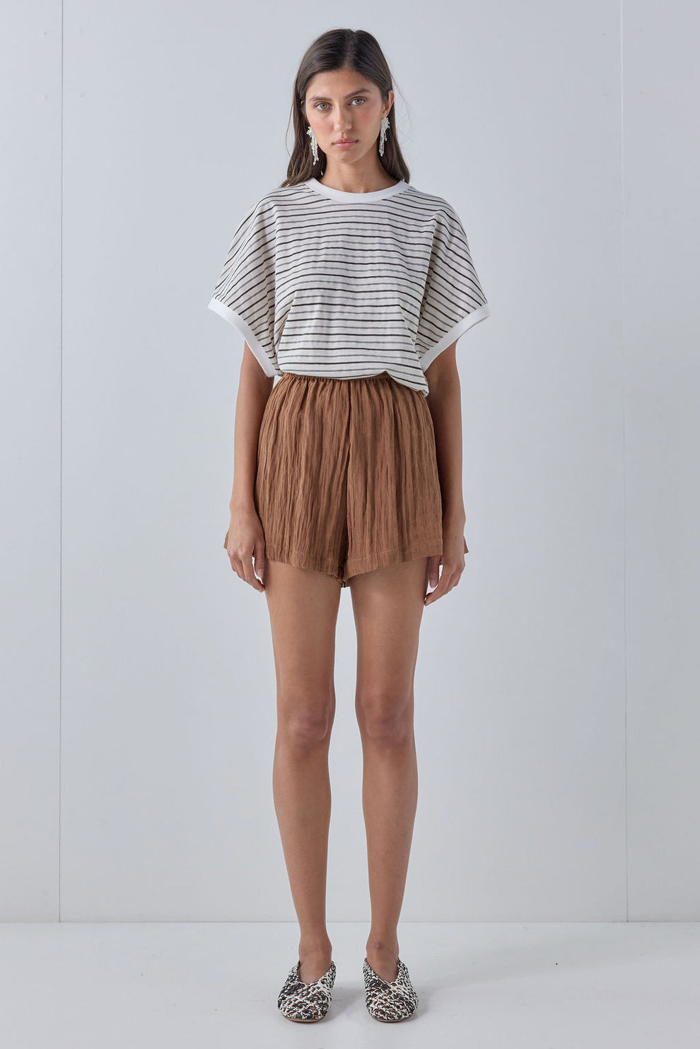 Elijah Tee Black Stripe - size:Aida:AU 6 / US 2