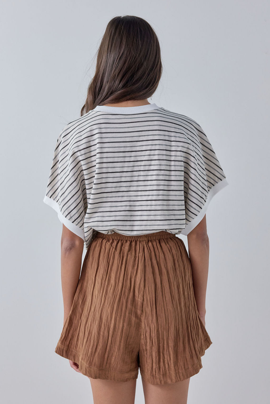 Annika Shorts Brown Crinkle