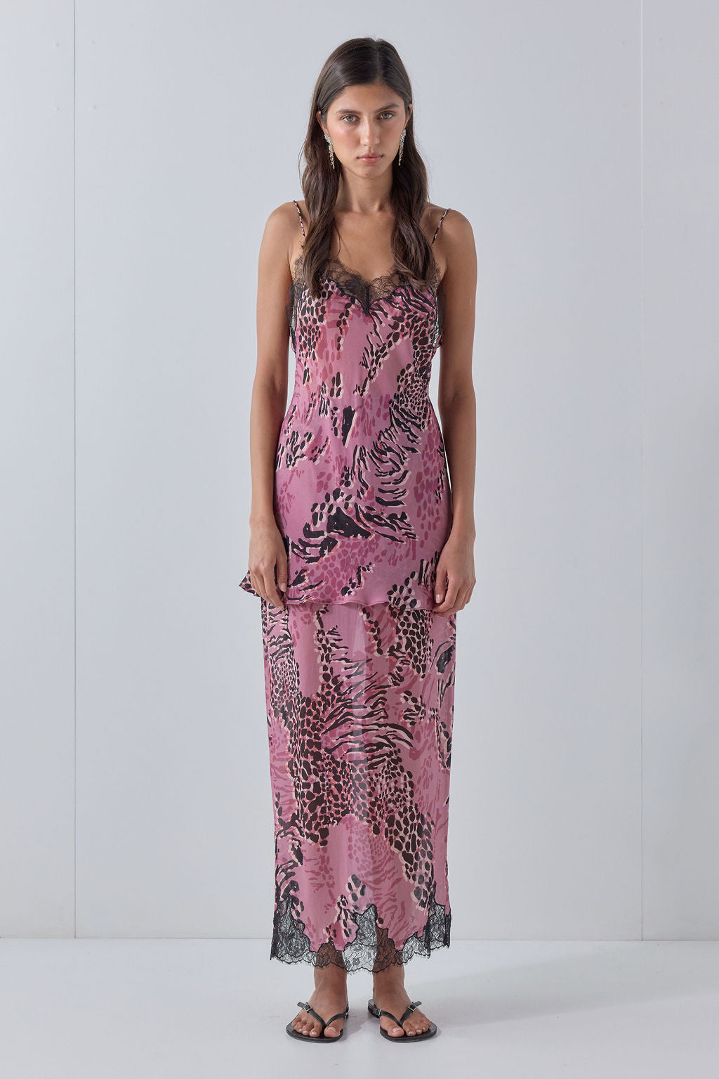Ezra Sheer Top Mauve Leopard 