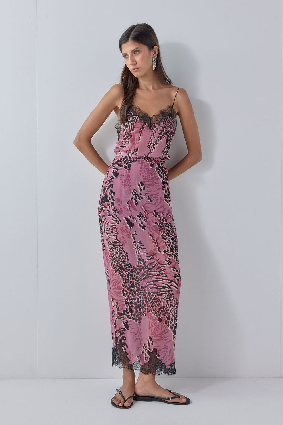 Ezra Sheer Top Mauve Leopard 