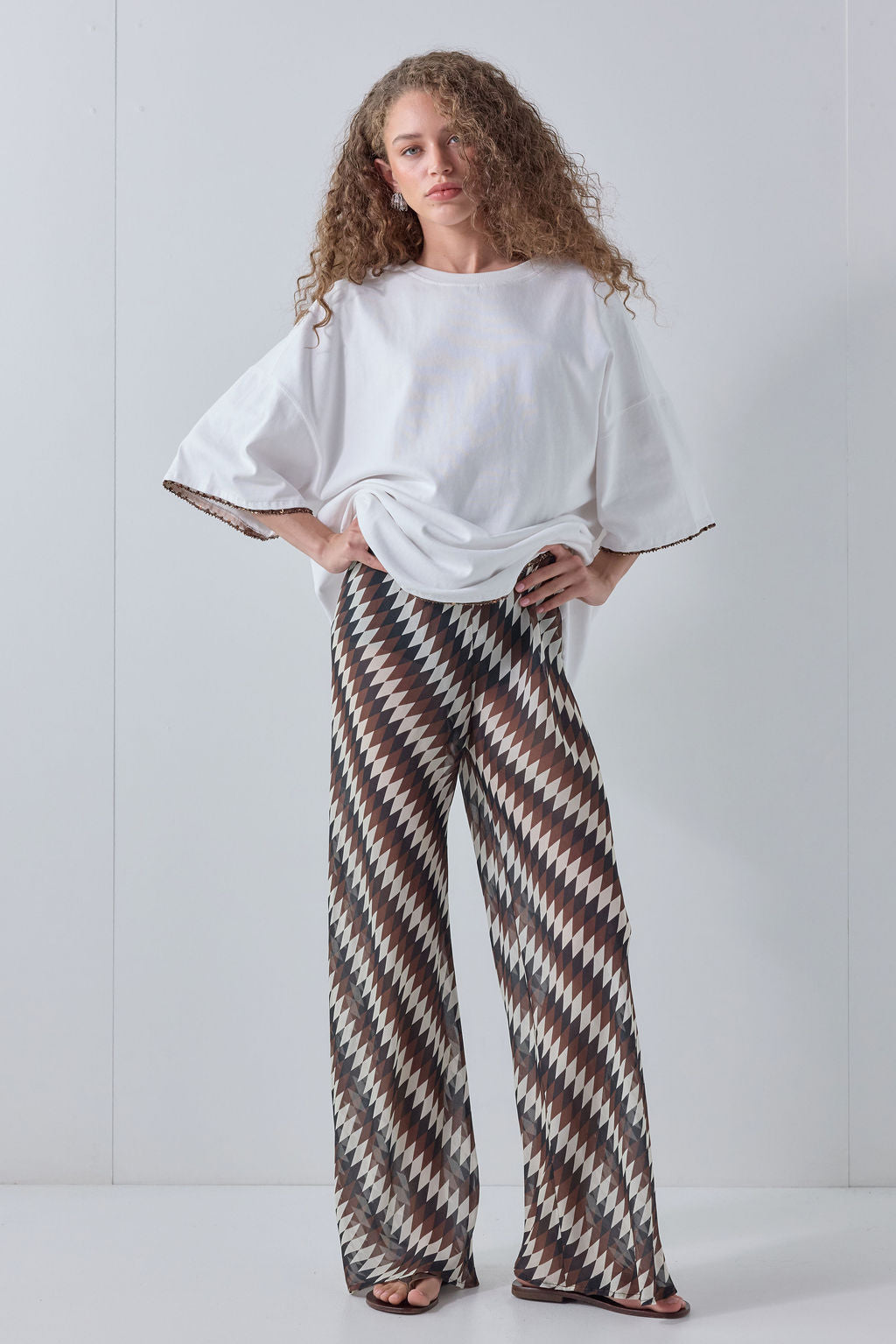 Remi Sheer Pants Geo
