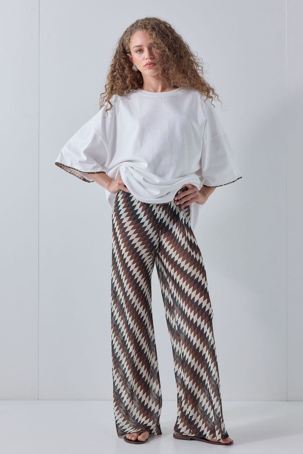 Remi Sheer Pants Geo