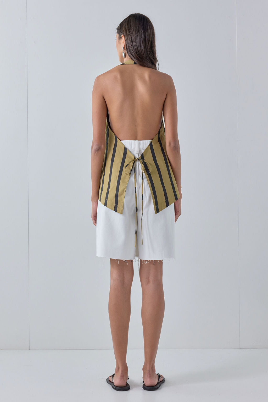 Dalia Top Tan Stripe 
