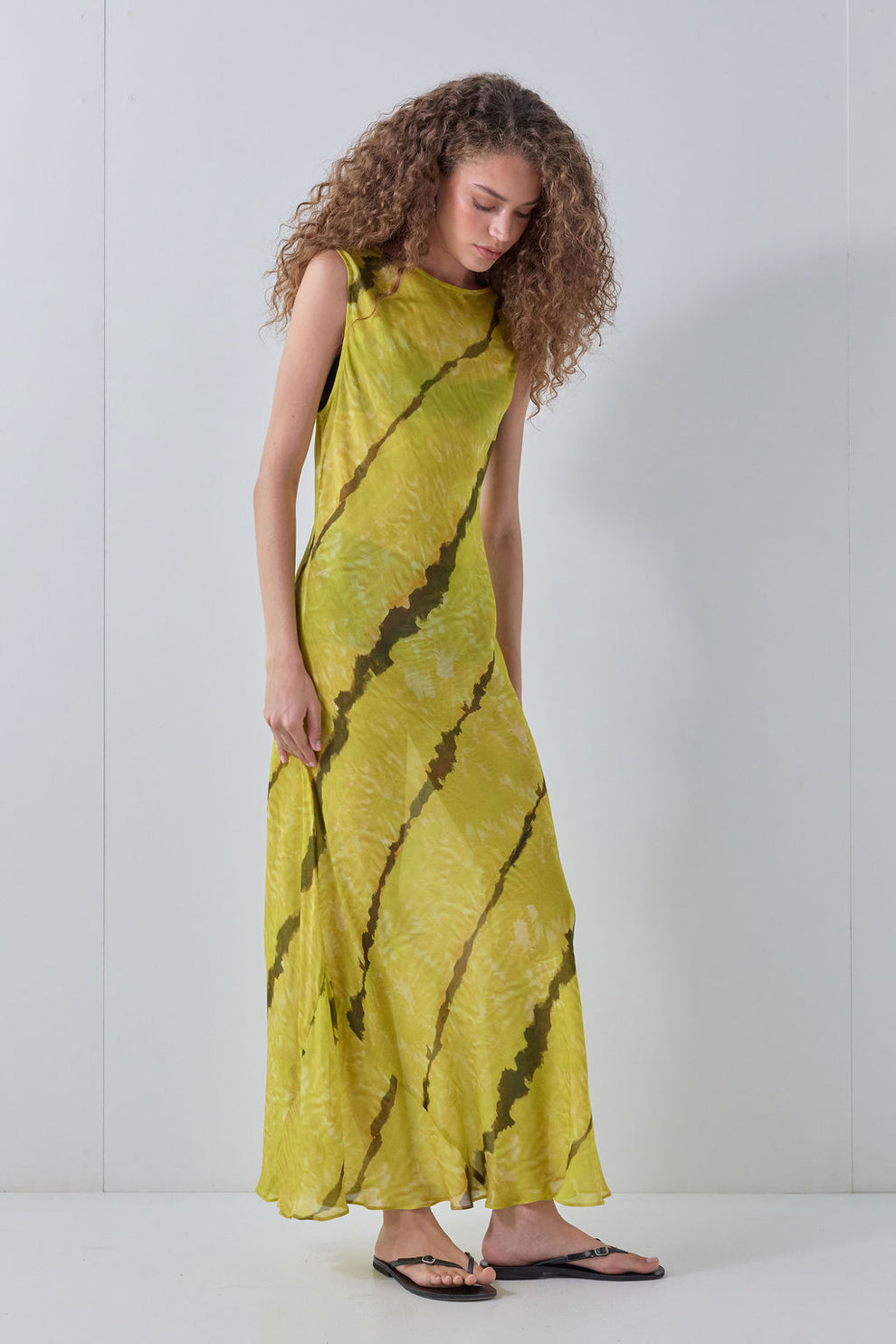 Francesca Sheer Maxi Dress Citrus