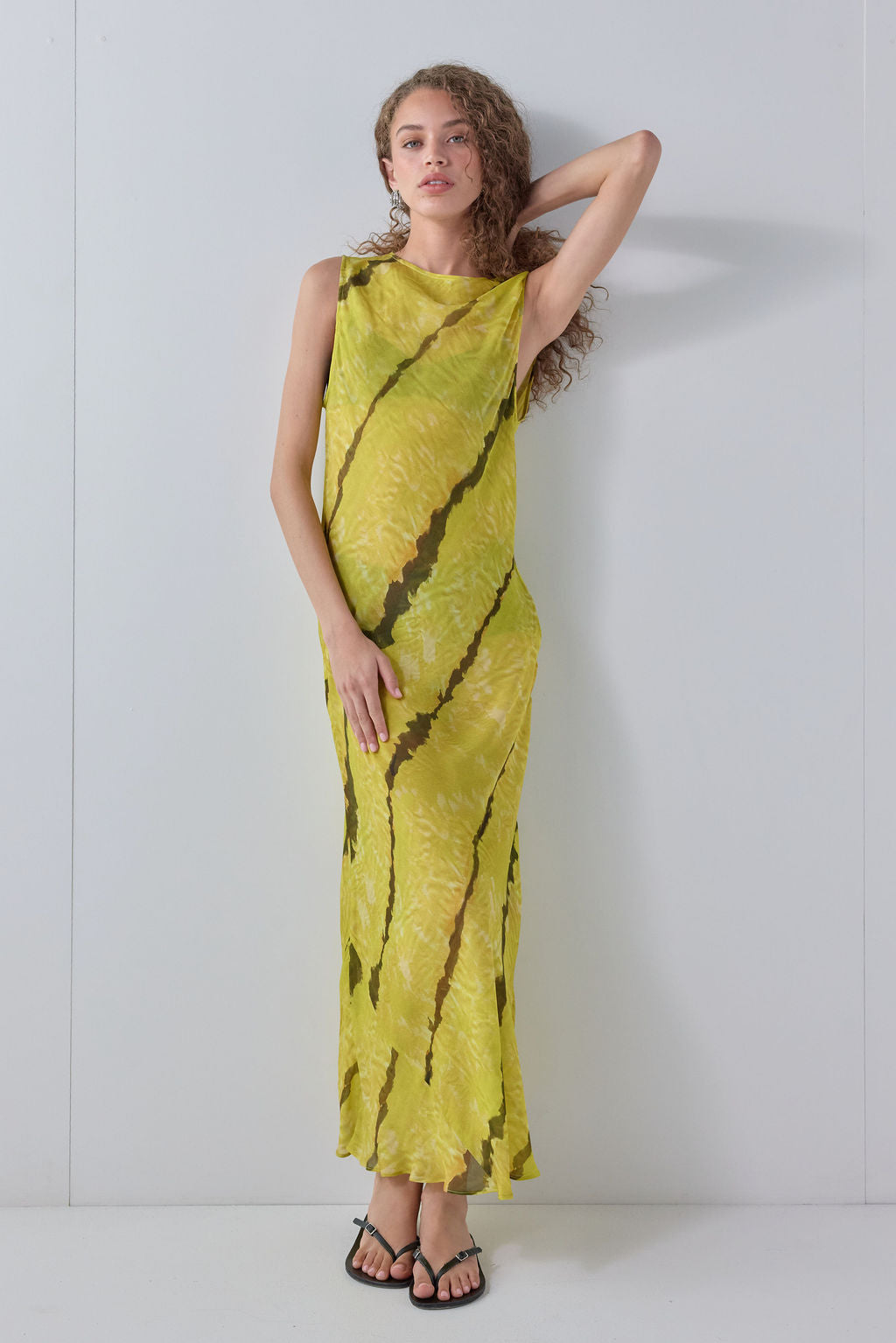 Francesca Sheer Maxi Dress Citrus