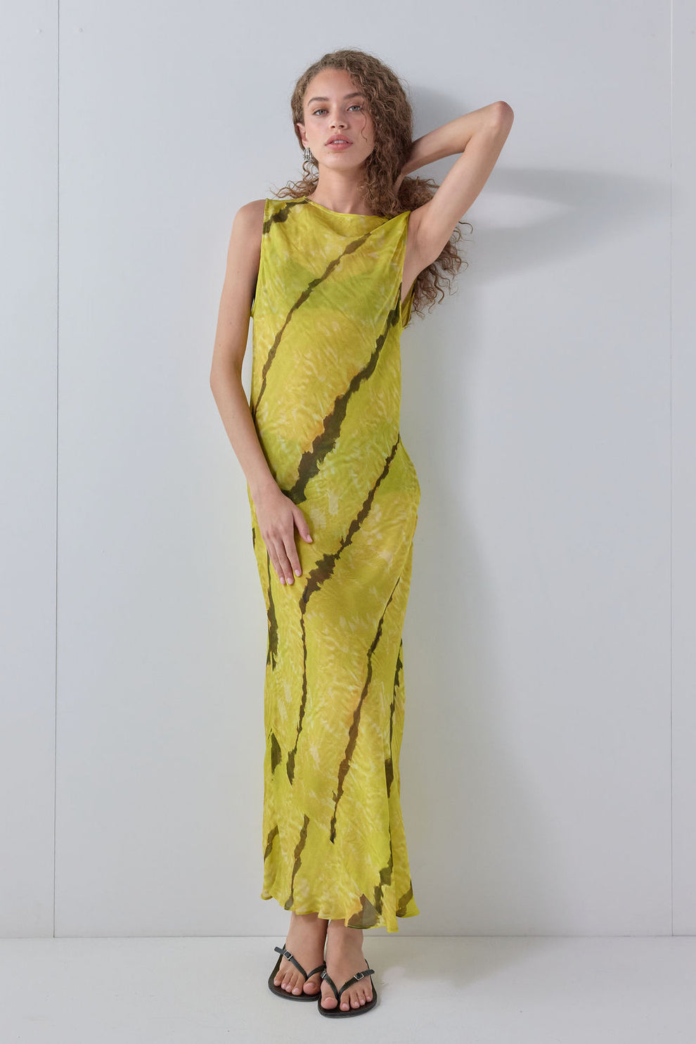 Francesca Sheer Maxi Dress Citrus