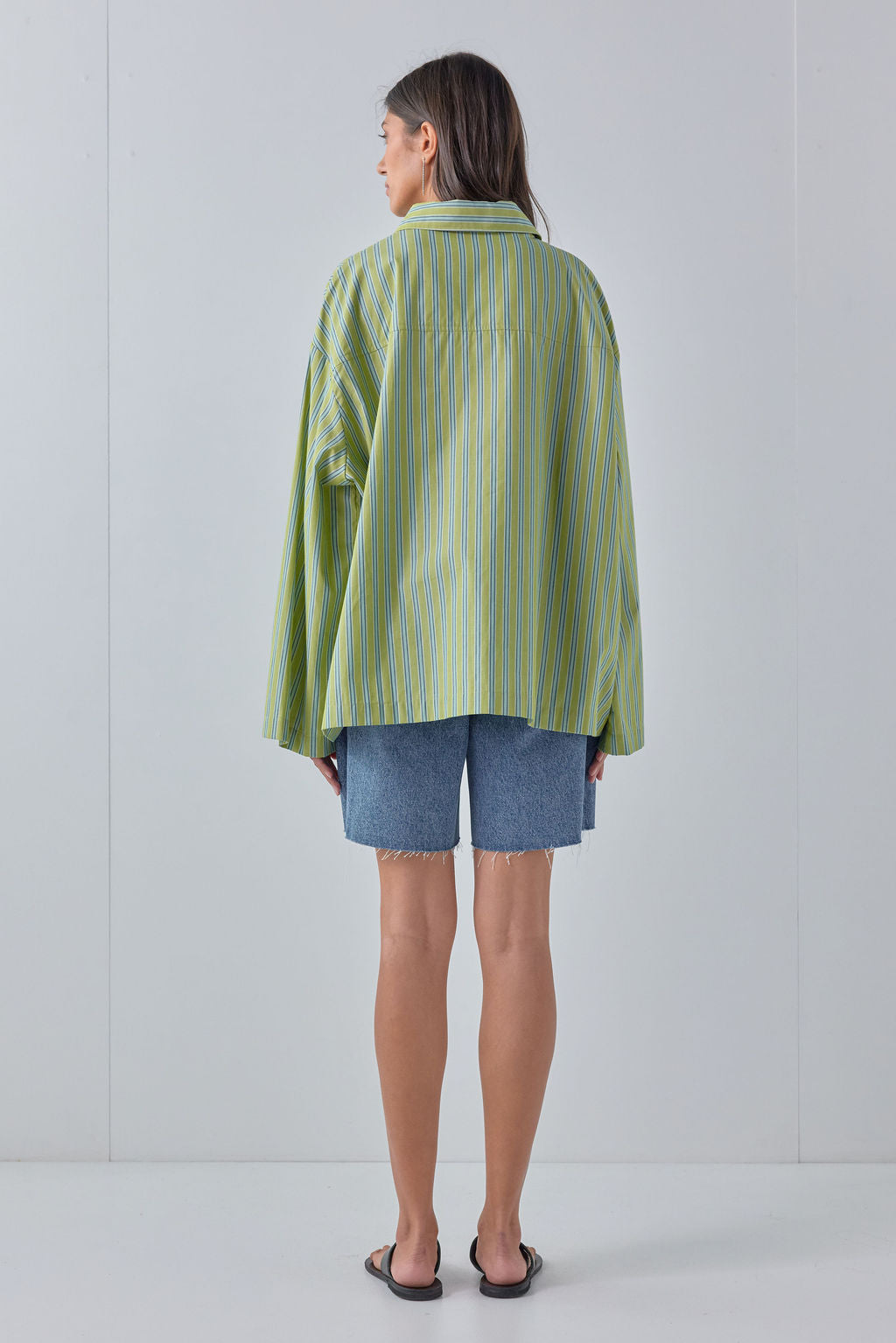 Vale Shirt Moss Stripe