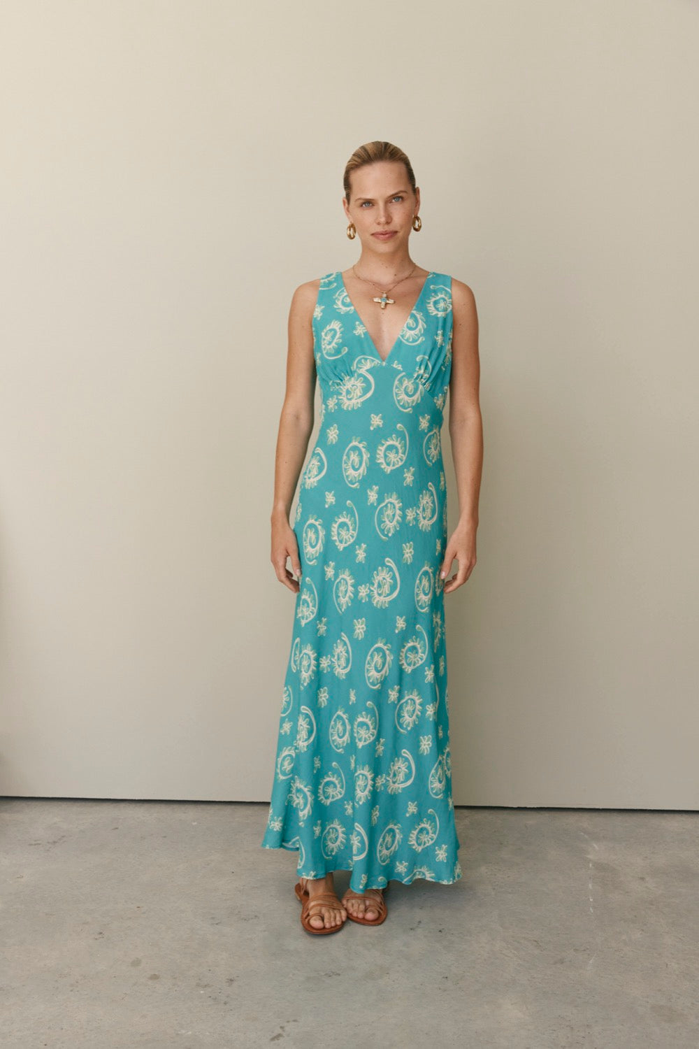 Bias Cut Maxi Dress Grandiflora VRG GRL