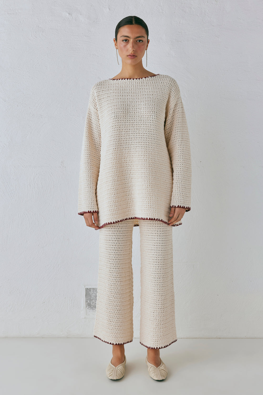 Stella Knit Pants Cream