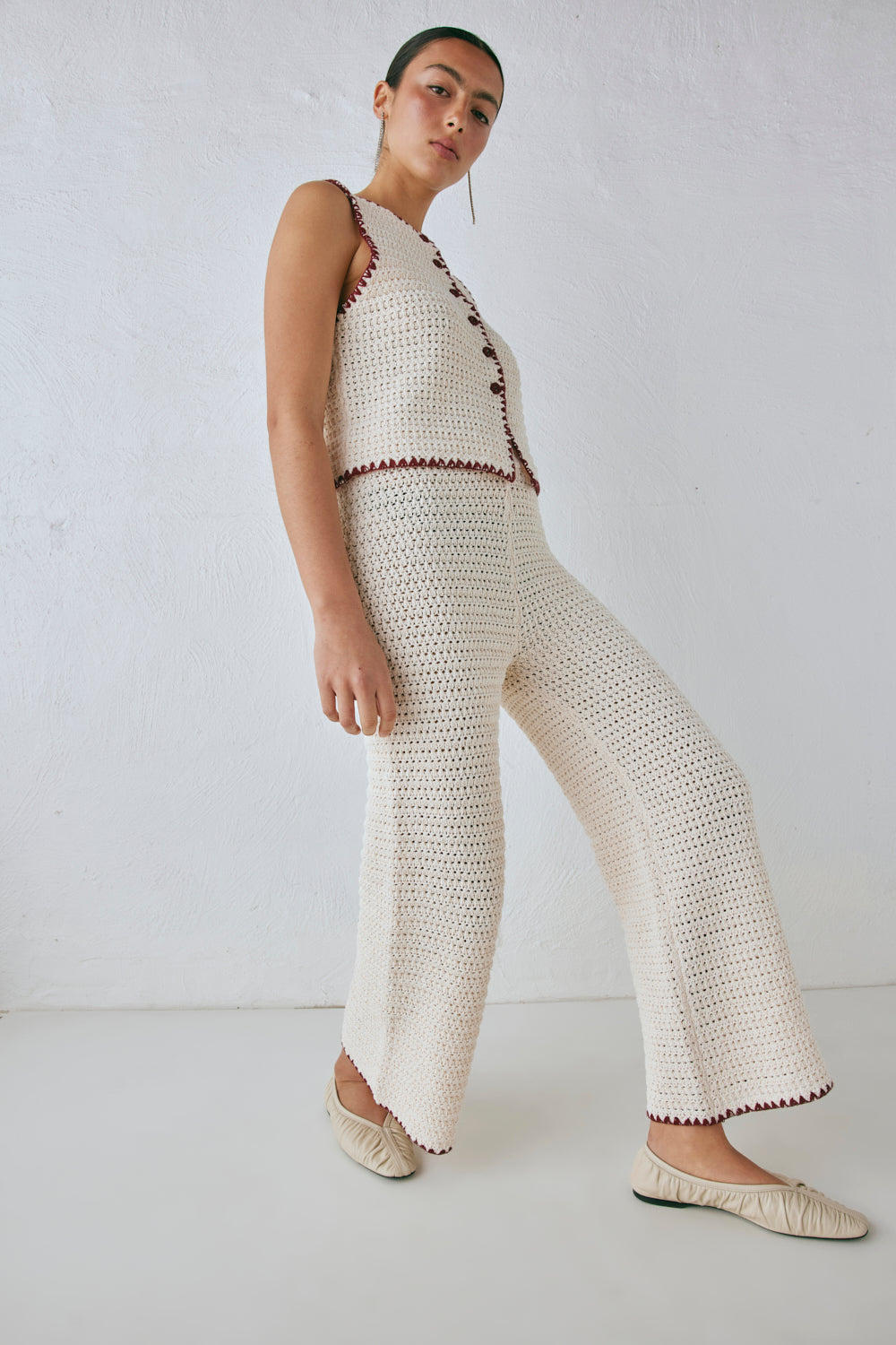 Stella Knit Pants Cream