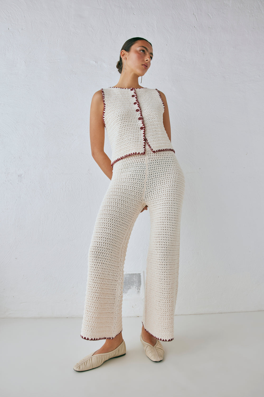 Stella Knit Pants Cream