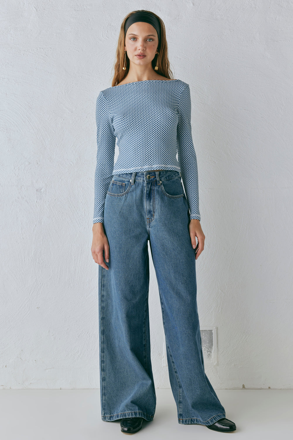 Aston High Rise Denim Jeans Blue