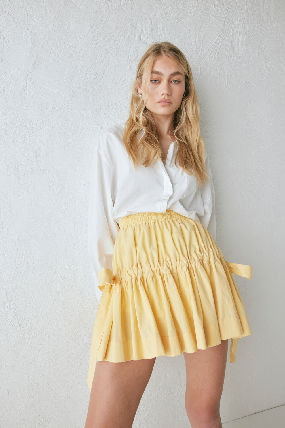 Lily Mini Skirt Yellow – VRG GRL - Main Image