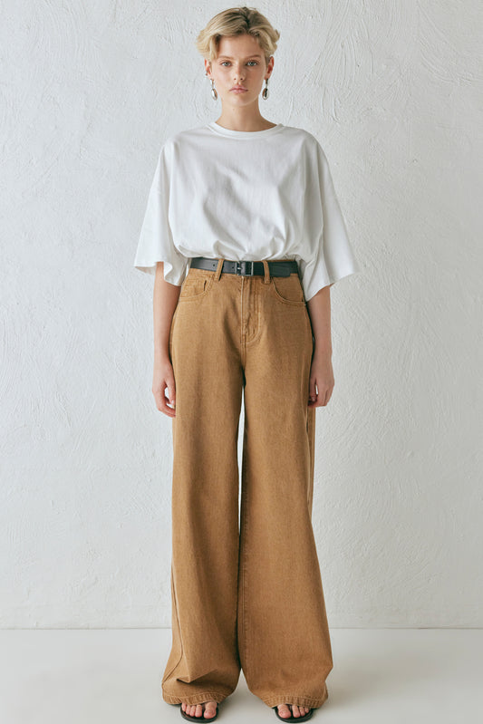 Aston Denim Jeans Tan - size:Aria:AU 6 / US 2