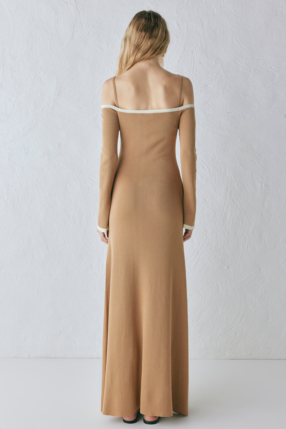 Marlee Knit Maxi Dress Tan VRG GRL Marlee Knit Maxi Dress Tan VRG GRL