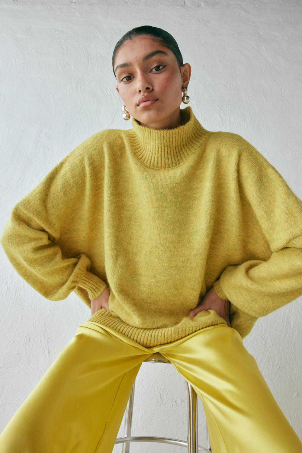 Yumi Knit Jumper Citrus Marle - size:Kajal:XS